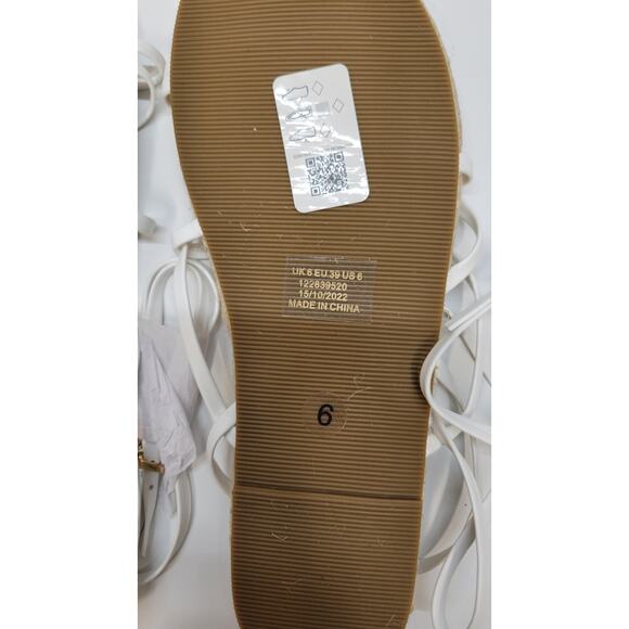 ASOS DESIGN Jamila Toe Loop Espadrille in White Size8 - Picture 3 of 9